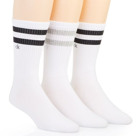 Calvin Klein - Combed Cotton Crew Socks (3 Pack) - Picture 2 of 2